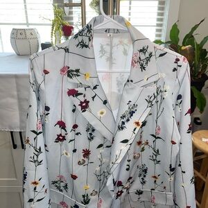 Floral Women's Blazer Jacket